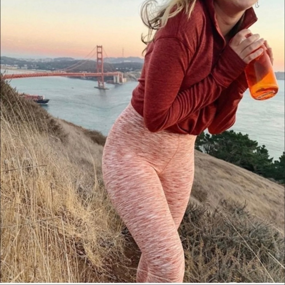 Outdoor Voices Orange 7/8 Leggings